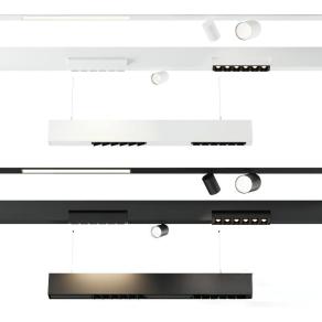 现代轨道筒灯 射灯